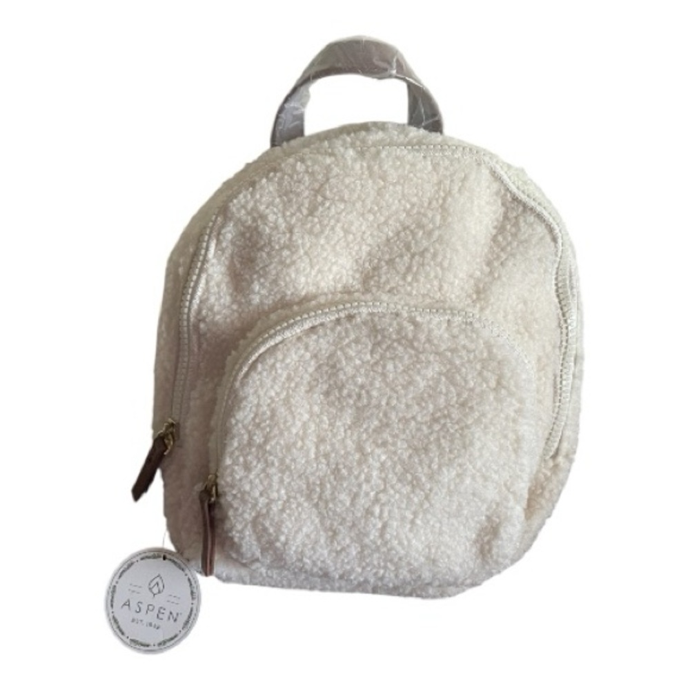 Aspen Cream Sherpa Mini Backpack